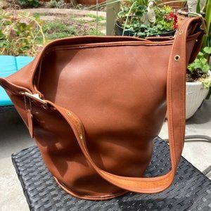 COACH Light Brown XL Legacy Duffle Bag